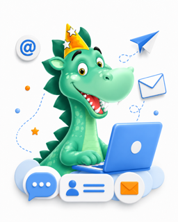 Dragón Joy enviando una solicitud de contacto